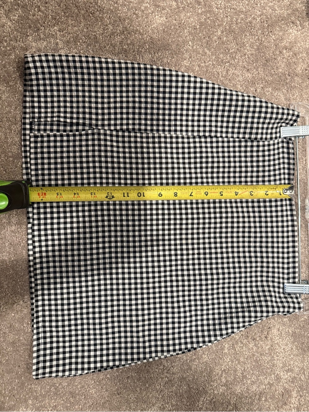 wild fable Black and White Gingham Mini Skirt